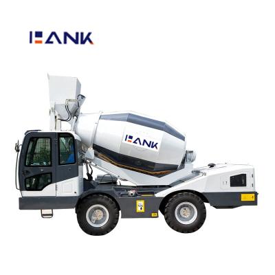 China Construction worksÂ   3.5m3 self loading concrete mixer, concrete mixing truck with pump for sale 12 months HONORSUNC 6550kg 7500x2700x3380; SHN 85kw for sale