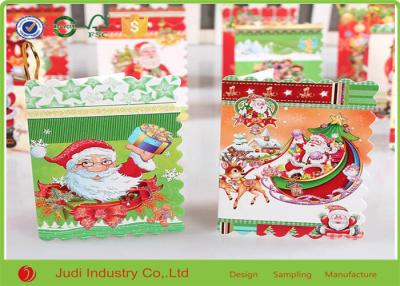 China Tarjetas de Navidad divertidas modificadas para requisitos particulares tamaño hecho a mano de las tarjetas de felicitación del día de fiesta del brillo para el negocio en venta