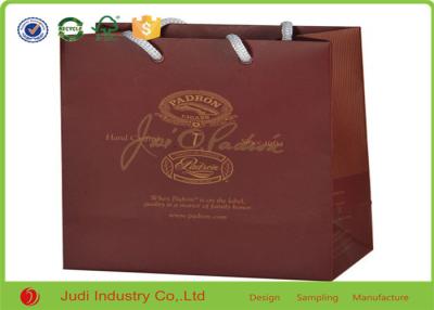 China Logo Printed Luxury Promotional Paper Shopping Bags For Clothing / Shoes for sale