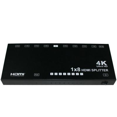 China Mini System 18Gbps hdmi splitter uhd 4k*2k 3d hdmi splitter 1 into 8 hdmi splitter for sale