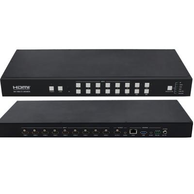 China Mini System Quad Multi-Viewer 9x1 HDMI Switcher 9 Ports With Seamless Switcher And IR for sale