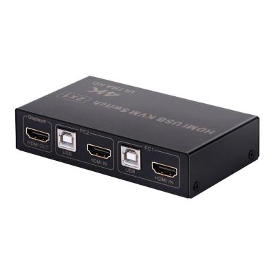 China Smart Home USB HDMI KVM System 4K Ultra HD HDMI Switcher Box for sale