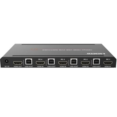 China Various Desktops 18Gbps 4x1 HDMI KVM Changer for sale