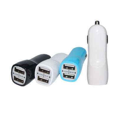 China Hot Selling Mobile Phones USB Car Charger Dual DC 5V2.4A 5V3.1A for sale