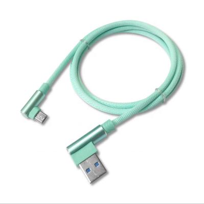 China NEW Mobile Phone Dual 90 Degree USB Braided Cable For iPhone 1m 2m 3m for sale