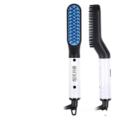 China Safety 3 in 1 Beard Straightening Comb Hair Fast Beard Straightener Brush for Men for sale