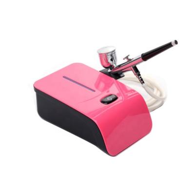 China Wholesale Portable Mini Airbrush Gun Air Kit Face Paint Nail Tattoo Makeup Compressor Machine Set Continuously for sale