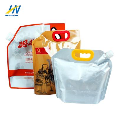 China Doypack Disposable Aluminum Foil Printing Compound Custom Stand Up Special Shaped Bag Manufacturing Beverage Packaging Pouch With Spout for sale