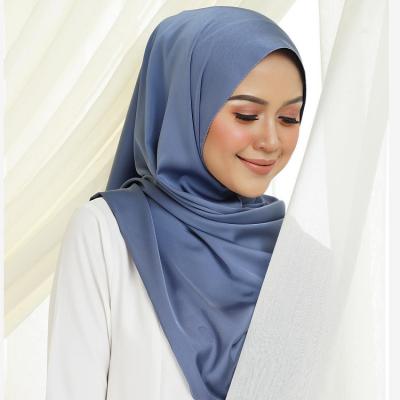 China 2019 fashion custom shawl satin eyelash simple high quality high quality muslim hijab for sale