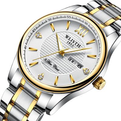 China Hot Selling Amzon Wristwatches Day/Date Quartz Watch Lover WLISTH S901 Shape Luminous Watches for sale