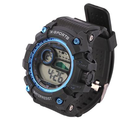 China SHUNWAY S-802 New Fashion Alarm Waterproof Sport Led Wristwatch Man Digital Multifunctional Digital Watches for sale