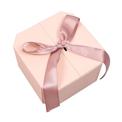 China 2021 Materials Institute Of Materials Style Reused Hot Selling Creative Mum Flower Luxury Box In Octagon Shape For Mothers Day Wedding Gifts for sale