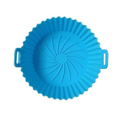 China 2023 New Product Sustainable Stick Non Airware Baking Mat Round Shape Reusable Silicone Air Fryer Liners For Cooking for sale