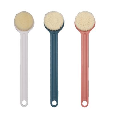 China Viable Scrubbing Instrument Divine Bathing Brush Rub Back Towel Long Handle Peeling Bath Brush Cleaning Brush for sale