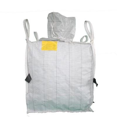 China 1 Ton Jumbo Fibc Bulk 1000kg 1500kg 2000kg Anti Static Plastic Super Bag Big Bags ANTISTATIC for sale