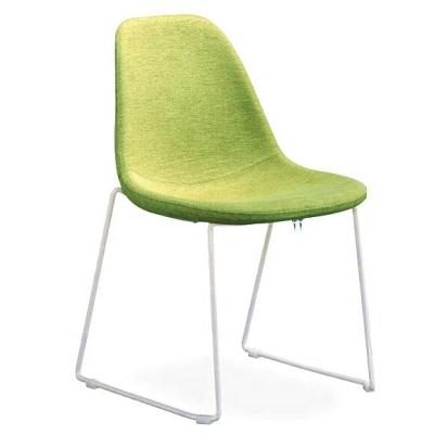 China Modern Restaurant Cafe Furniture Metal Frame Foam Dining Chair for sale