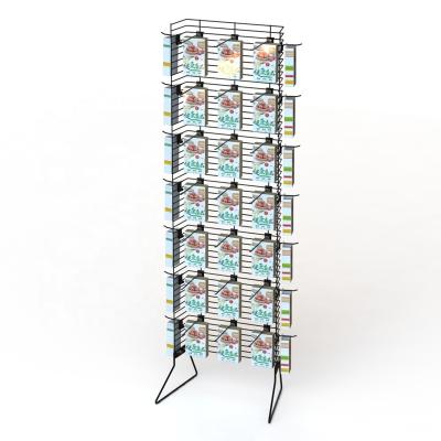 China Morden's Simple Wing With Wire Legs Display Powder Stretch Metal Grids To Show Merchandise for sale