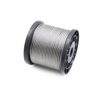 China Steel Wire Rope Wire Rope 1*7 7*7 1*19 7*19 Grade SUS 304 Stainless Steel Electrical Wire Rope 316 0.5-10mm for sale