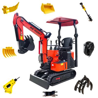 China Hotels mini excavator small excavator 0.8 ton 1 ton crawler excavator mini digger for sale for sale