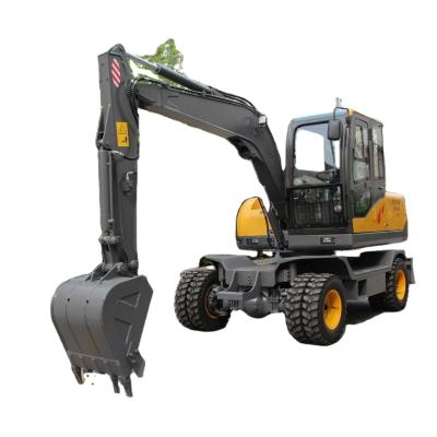 China High Efficiency 7.5t 8t New Boom Agricultural Machinery CE Certified Best Track China Manufacturer Wheel Excavator for sale