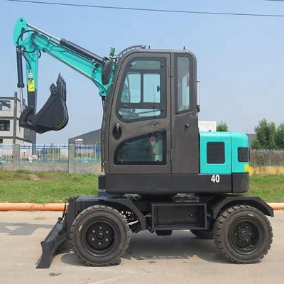 China Hotels Mini Wheel Excavator 4tons Ripper Machine For Sale for sale