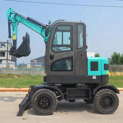 China RC Hotels Hydraulic Excavator 4t Wheel Excavator For Sale for sale