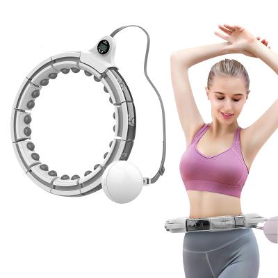 China size & Wholesale Abdomen Exercise Polynesian Dance Ring With Soft Rubber Material Massage Heads 24 Detachable Smart Exercise Polynesian Dance LED Circles for sale