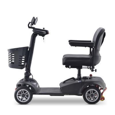 China Disabled Unisex Electric Foldable Handicap Scooter Motorized Light Weight Electric Scooter With Basket for sale