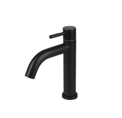 China Hot Selling Metered Faucets Black 103C Curve Anti Rust Anti Scratch Basin Faucet for sale