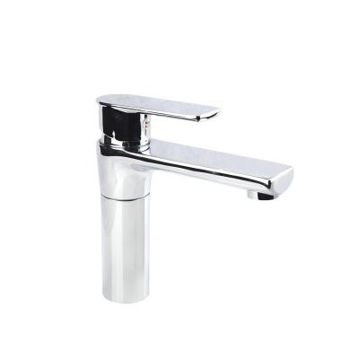 China Metered Faucets Modern Design Chrome Polished Plating Durable Deck Mounted Wash Basin Faucet for sale