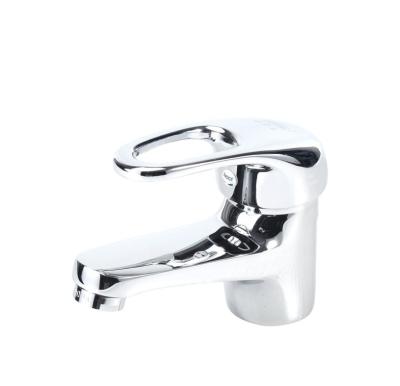 China Metered Faucets Chrome Plated Polished Plated Solid Brass Drip Free Vanity Hand Sink Faucet for sale