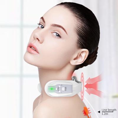 China Smart Neck Massager Mini Electric Wireless Neck Massager 360 Portable Smart Infrared Physiotherapy Neck Massager 2021 for sale