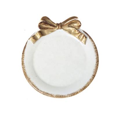 China Small European Modern Resin Jewelry Serving Tray for Cake Paper Hit Decorations for sale