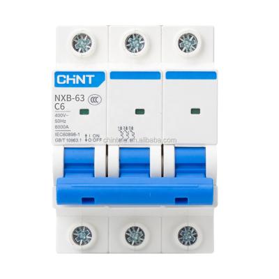 China Hot selling household CHINT mini mcb air circuit breakers 1P/2P/3P/4P electric miniature types for sale