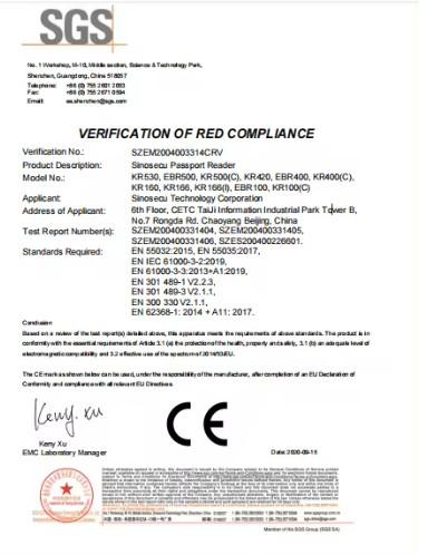 CE - Sinosecu Technology Corporation.