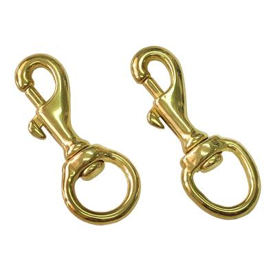 China Retail Industry Brass Swivel Hook Carabiner Snap Clip for sale