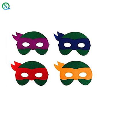 China Christmas Judged Ninja Turtle Masks Boys Girls Felt Toy Masks For Cosplay Birthday Party for sale