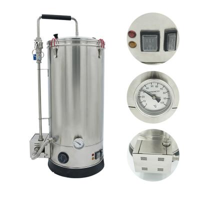 China Home Temperature Control Home Party Beer Brewing Equipment Micro Beer Brewing Equipment 30l Brew Brewing System Beer Brewery Equipment for sale