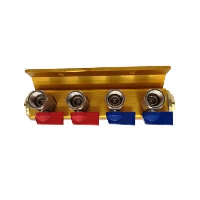 China Injection molding machine one row brass water manifold water flow regulator for injection molding machine for sale