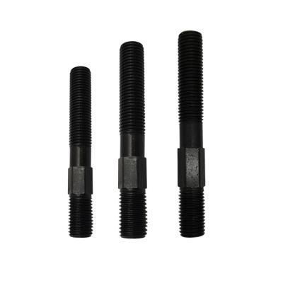 China High Tensile Injection Molding Black Carbon Steel Stud Bolt For Injection Machine Hex Bolt For Mold Clamp End Double Studs With High Strength for sale