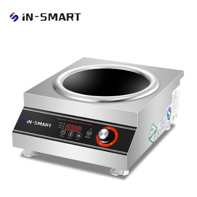 China Energy & Mining In-Smart commercial 5000 watt high-power cooking wok burner range type household Induction cooker concave furnace stove 5KW fast for sale