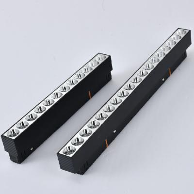 China Magnetic dc48v linear form integrated aluminum linear light adjustable magnetic light for sale