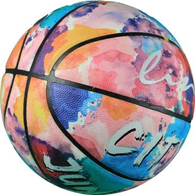 China Basketball playing high quality sport goods and best price custom logo pu basketballs for game for sale