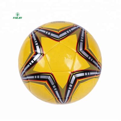 China Outdoor Machine Stitched Outdoor Game Sport Goods Standard Size 5 Low Price PVC Soccer Football for sale