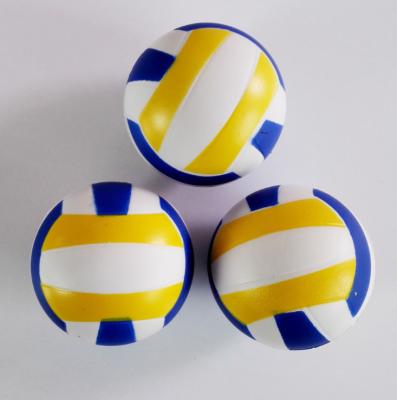 China Toy Factory Customized Logo Round Shape Soft Foam Rubber Sports Small Volleyball Toy Balls For Sale for sale