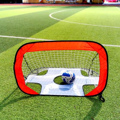 China One Goal With Two Goals Cheap High Quality Customized Football Soccer Foldable Goal With Shooting Target for sale