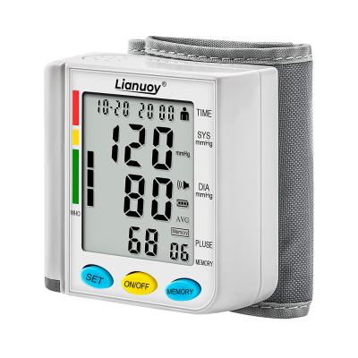 China High Quality OEM Intelligence Home OR Hospital Portable Electronic Adjustable Wrist Cuff Digital Automatic Medical Wear and Irre Blood Pressure Monitor for sale