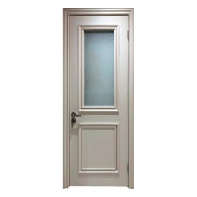 China Bosya factory direct wooden door waterproof wooden glass door design wooden door designs with glass with good price for sale