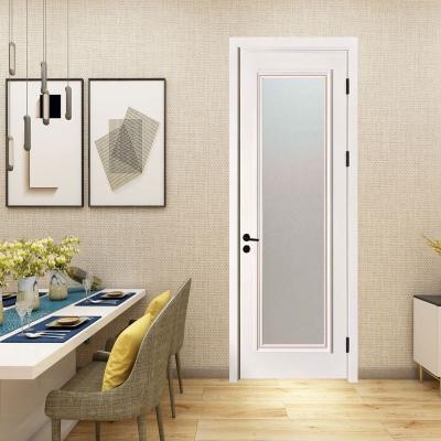 China Morden Waterproof Safety Factory Quality Bosya Wood Interior Finished Painted Wpc Door Panel For Bathroom Living Kitchen Bathroom Bedroom for sale