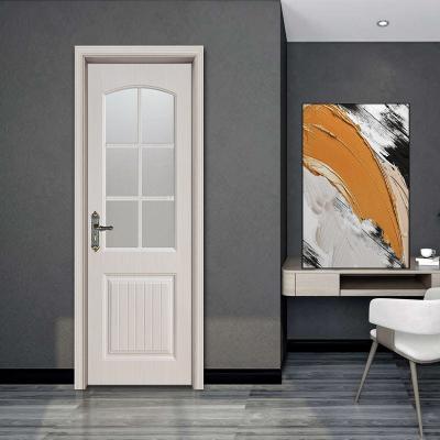 China Waterproof Material Bosya Wpc Toilet Door / PVC Door Bathroom Door for sale